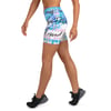 BOSSFITTED Baby Blue and White Born Pressure Yoga Shorts