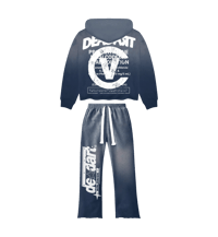 Image 2 of NAVY SUN-DRIED ART FEIN SWEATSUIT