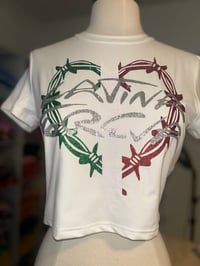 Latina Foreva White Crop Top 