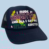 Image 1 of NAVY SPLIFF ADDICTION TRUCKER HAT