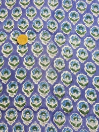 Image 3 of Namaste fabric bleuet