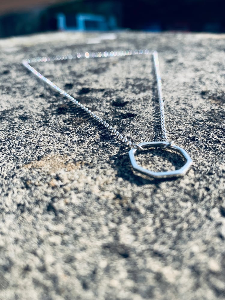 Image of Silver Octagon Necklace