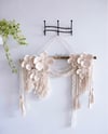 Macrame Flowers Wall Hanging, Boho Wall Decor Macrame Wall Hanging, Earthy Home Decor - CANTIKA