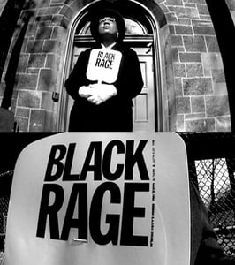 Image of BLACK RAGE vintage church fans x2