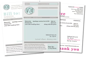 Image of Invoice Sheets