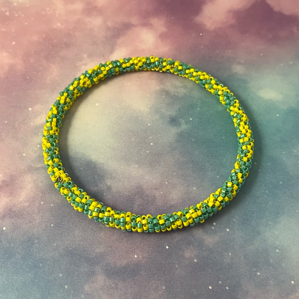 Image of Beaded Bangle Bracelet