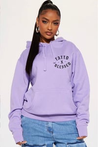 Image 2 of 40% off SPECIAL OFFER!!! Tattd&Blessed lavender Hoodie!!! 💜