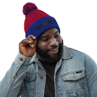 Image 3 of EMBROIDERED POM-POM BEANIE