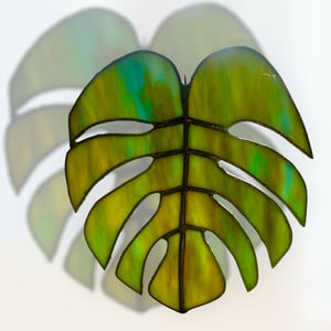 Image of Emerald Golden Monstera Leaf