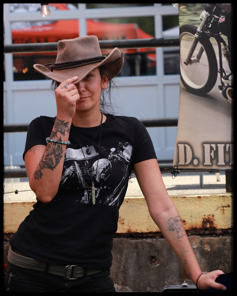 Image of “LOVE Panhead" Ladies Fitted T-Shirt