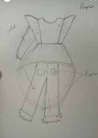 Image 2 of for Sahara - Pumpkin set and bear top