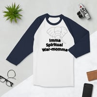 Image 2 of War-Momma 3/4 sleeve raglan shirt
