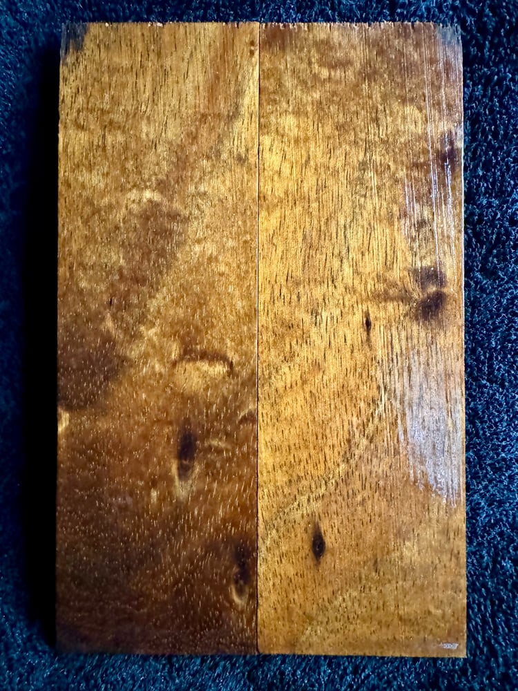 Image of Budget Curly Koa Knife Scales BK-73