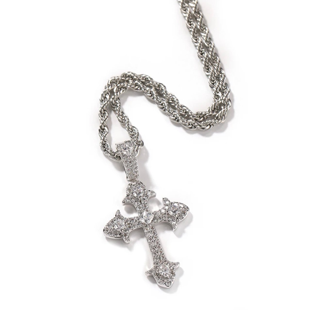USED】VINTAGE CROSS Necklace - ネックレス