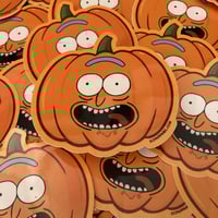 Image 1 of “Pumpkin Rick!” Die-cut Sticker