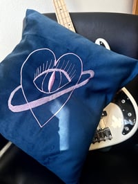 Image 1 of Velvet Atomic Love Cushion