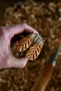 Image 6 of • Oak leaf Earrings •