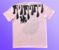Image 2 of “MIND YOUR MOUTH” CUSTOM PAINTED T-SHIRT XL