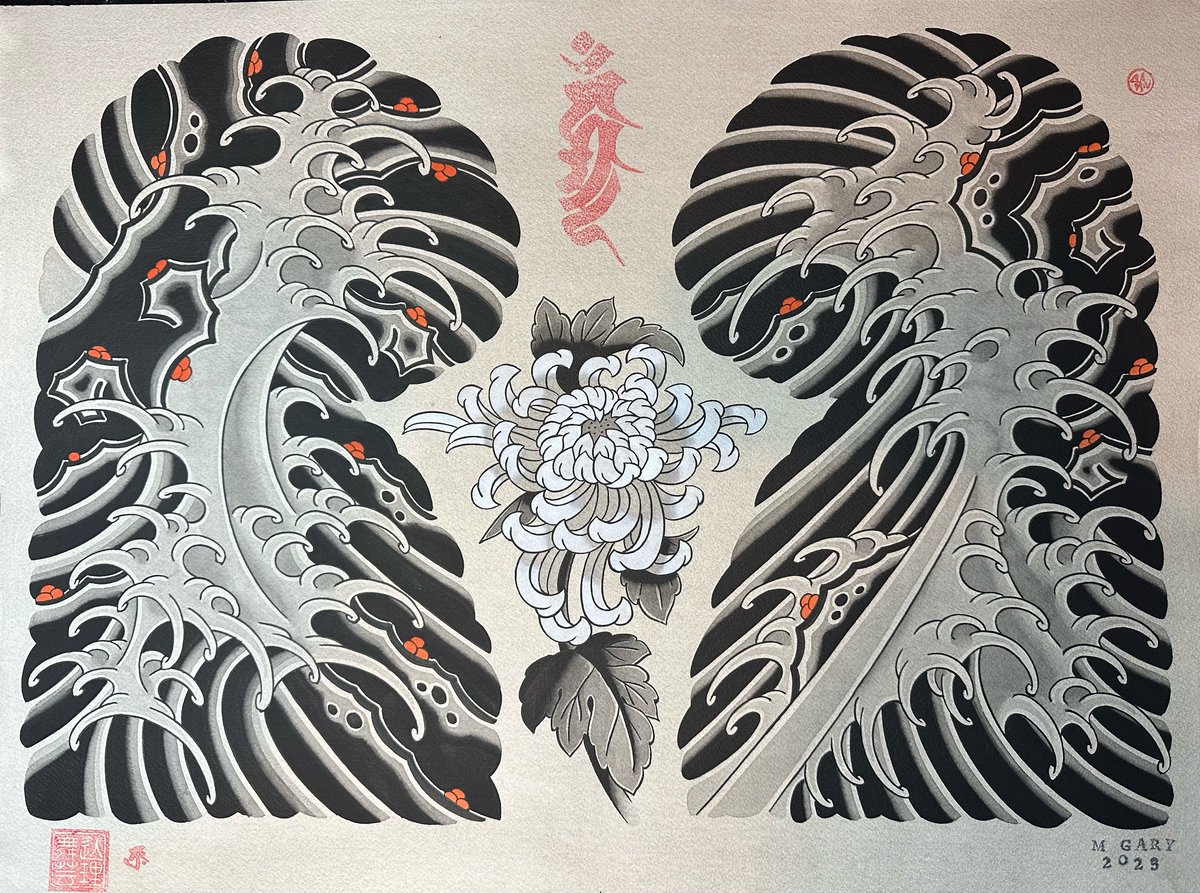 Image of Original Painting Wave sleeves