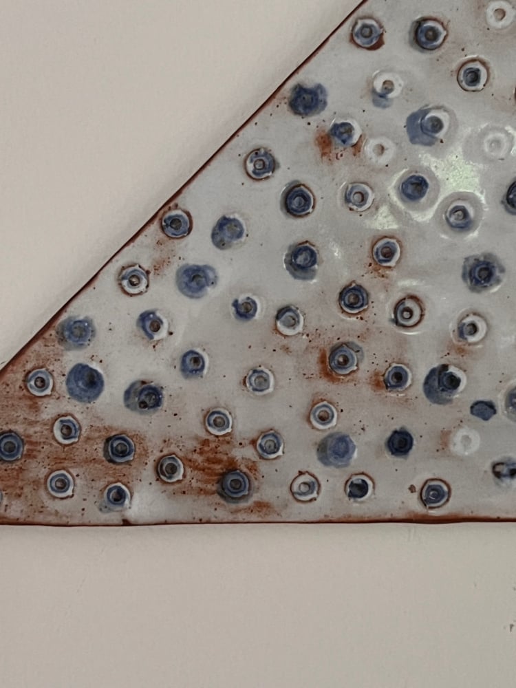 Image of Blue Spotty Triangle 