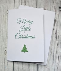 Merry Little Christmas card, printed card
