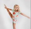 Peach/Mint Floral Leotard 