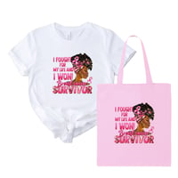 Breast Cancer Survivor T-shirt & Tote Bag 🌸