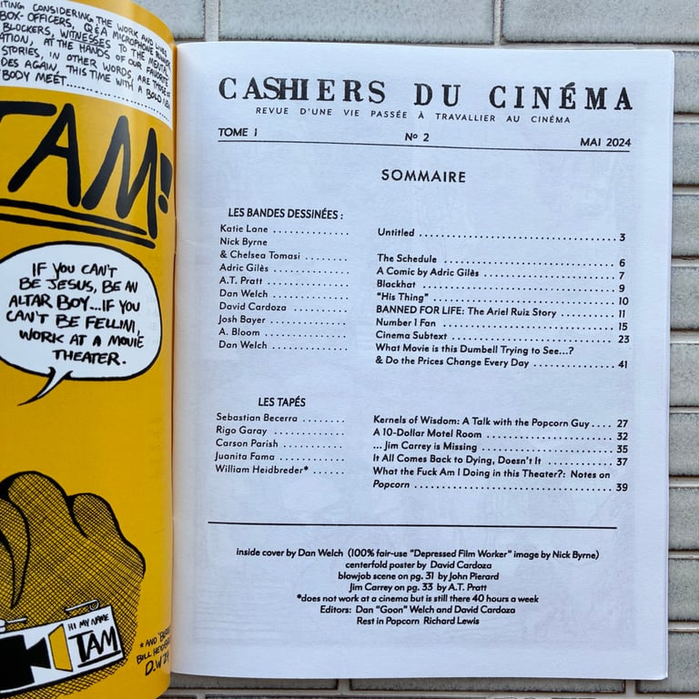 Cashiers Du Cinema by Dan Welch & David Cardoza (#4 OUT NOW!) Image 7