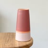 Midi Skyline Vase in Rhubarb and Tangerine