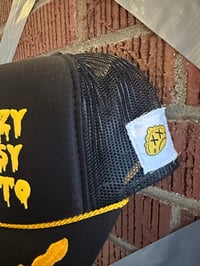 Image 2 of Black & Yellow Motto Trucker