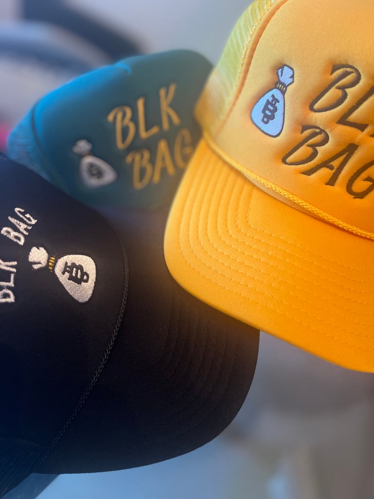 BLK BAG TRUCKER HAT