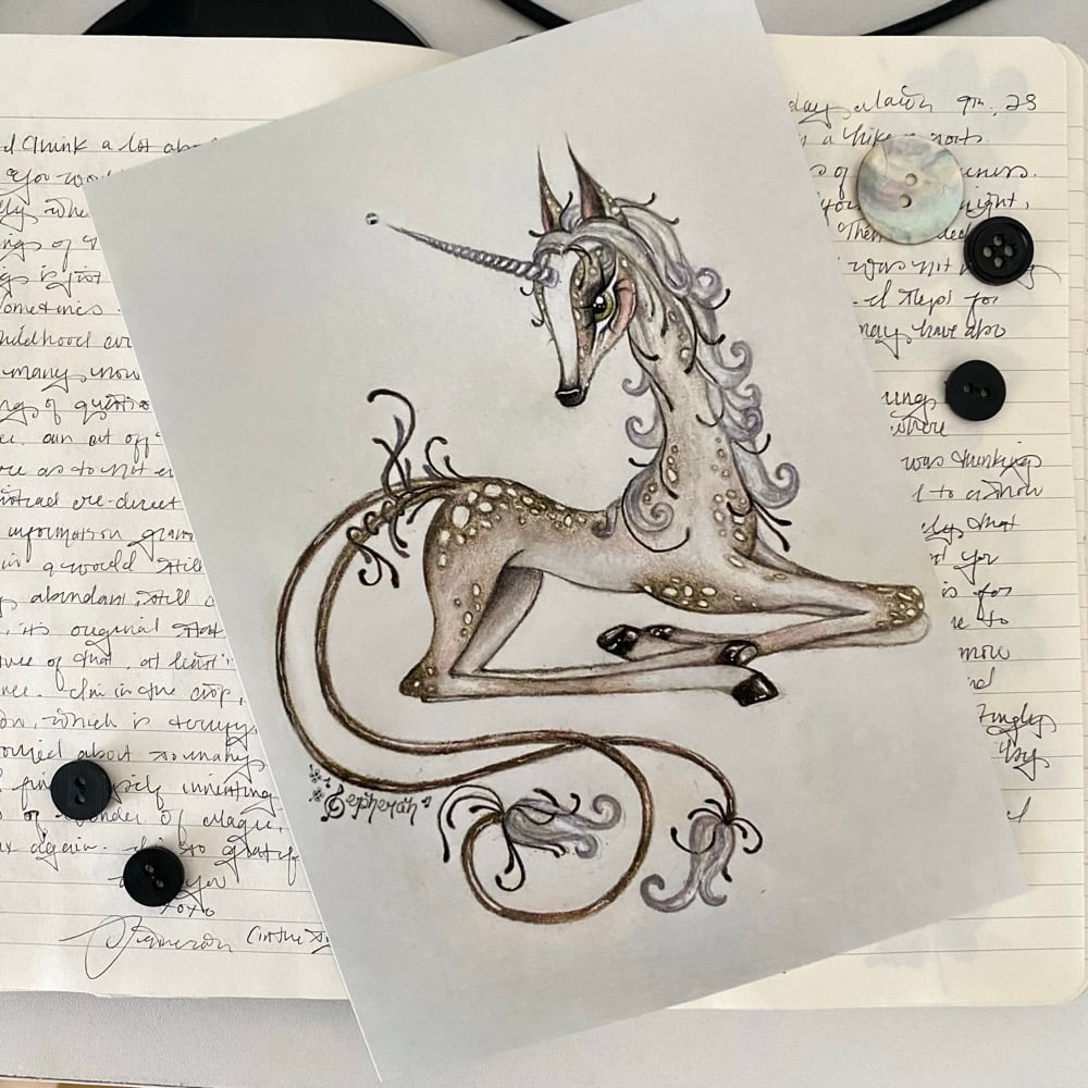 Image of harmony unicorn print (sizes available)