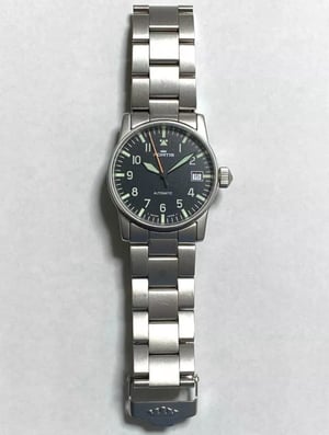 Image of NEW 20mm FORTIS GENTS WATCH STRAP IN MATTE (BRUSHED) FINISH CURVED ENDS,GENUINE