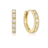 Image 1 of S925 GEMSTONE HUGGIES 