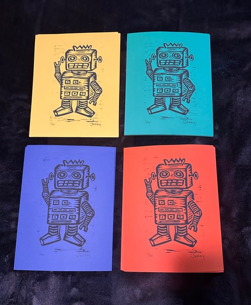 Image of A-Hi The Friendly Robot (set of 4)