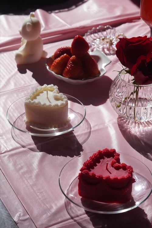 Image of Heart Cake Candle