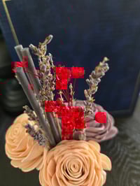 Image 3 of Lavender Latte and Cream Floral Reed Diffuser 