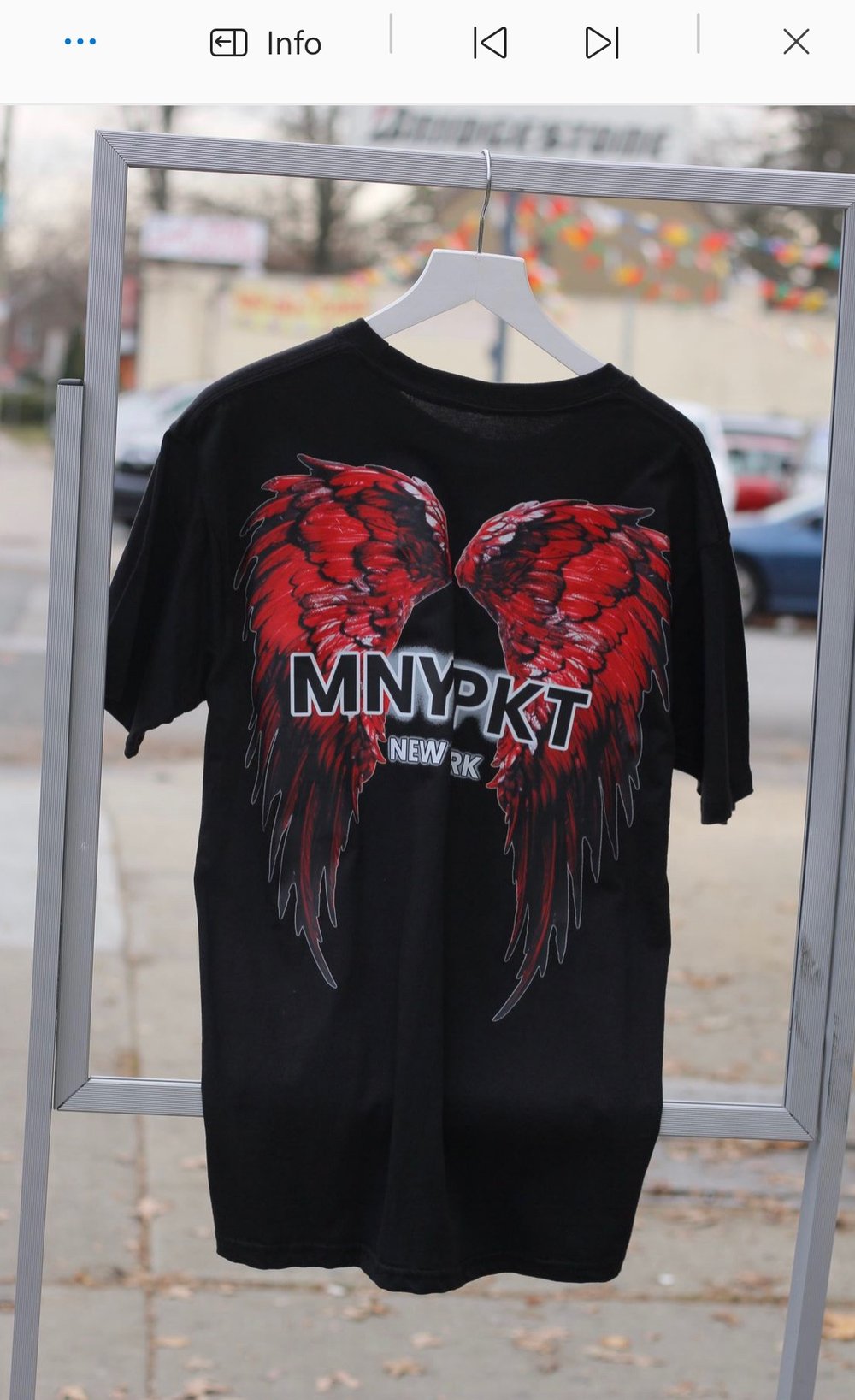 RED WING T-SHIRT// BLACK