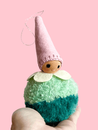 Image 1 of Wool PomPom Ornament #42