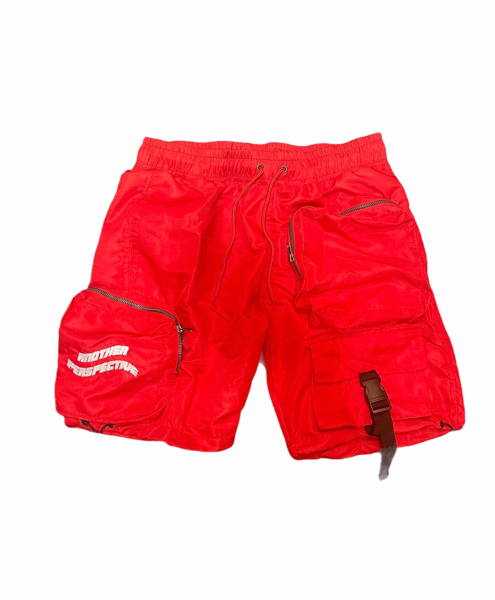 Image of Red Wave-Tech Shorts