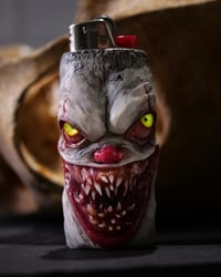 Image 3 of Pennywise- collectible Bic lighter sleeve, original sculpt, functional art OOAK