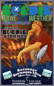 Image of Beedie 12x18 Poster (Autographed): Above The Weather Release Party 
