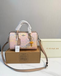 Image 1 of Coach Pastel Rainbow Satchel