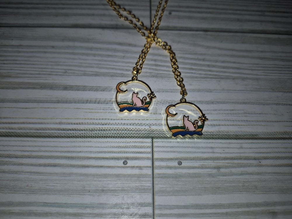 Image of Sunset Kitten [Necklace].