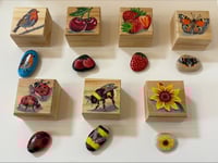 Image 1 of Hand Painted Wooden Box and ‘hug’ 