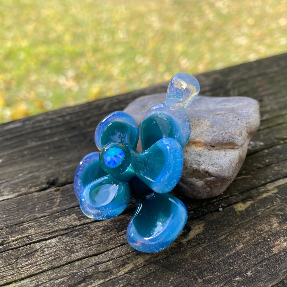 Aqua Opal Succulent Pendant 
