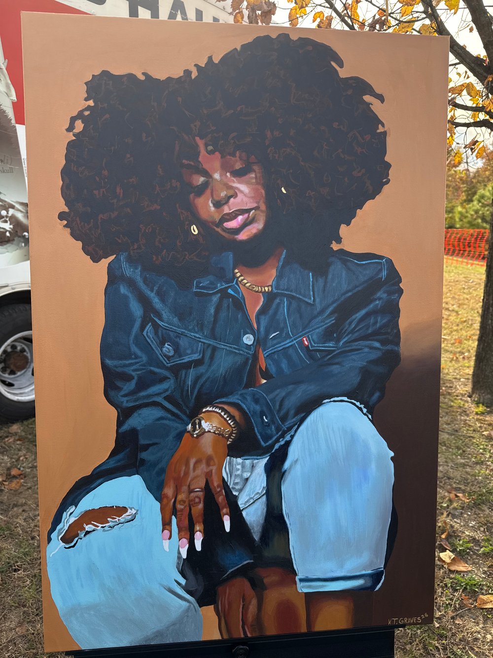 Image of Mahogany blues glossy print