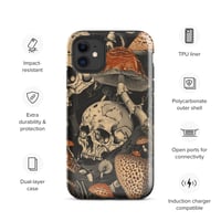 Image 2 of Goblincore Skull and Mushroom Grunge/Punk Tough Case for iPhone®