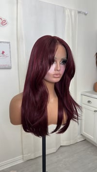 Image 7 of Cherry curtain bangs luxury (ready to ship) 