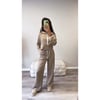 Mocha and Beige  Half Zip Tracksuit 